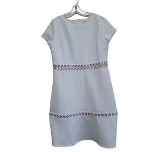 Massey White  Studded Women's Dress  Sz XL